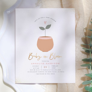 Budget Barnbarn I Knopp Blomkruka Guld Bebis Showe