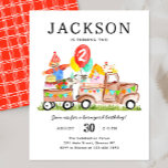 Budget Barnyard Animals Lastbil Kids Farm Birthday<br><div class="desc">Cute Watercolor Barnyard Animals Party Lastbil Kids Balloon Farm Birthday bjudande</div>