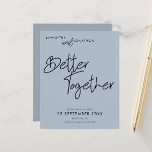Budget bättre tillsammans Dusty Blue Spara datum