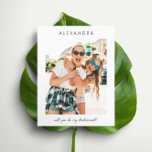 Budget BE My Bridesmaid Photo Frieri skript<br><div class="desc">Spara pengar på bröllop-kontorsmateriel som har möjlighet att använda kuvert. Be din vän eller familjemedlem att bli en del av din speciella dag på ett coola och minnesvärt sätt med ditt Be My Bridesmaid Photo Frieri Calligraphy-kort.</div>