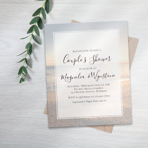 Budget Beach Ocean Couple's Shower-inbjudan