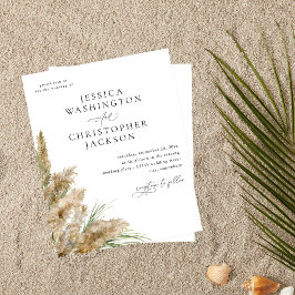 Budget Beachy Boho Pampasgräs Bröllop