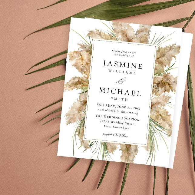 Budget Beachy Pampas Grass Boho Bröllop 2 (Skapare uppladdad)