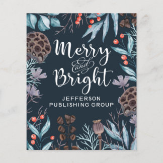 Budget Berries Merry och Bright Helgdag Card