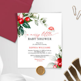 Budget Berry A Merry Little Baby Shower-inbjudan