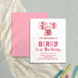 Budget Berry First Birthday jordgubbe 1st Party
