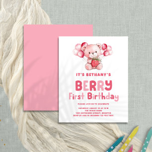 Budget Berry First Birthday jordgubbe 1st Party