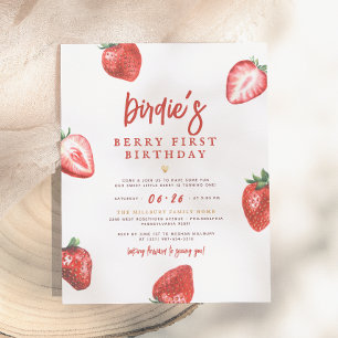 Budget Berry Första Jordgubbsflicka 1-årsdag