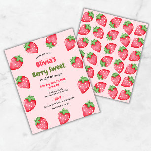 Budget Berry Sweet Strawberry Möhippa Inbjudan