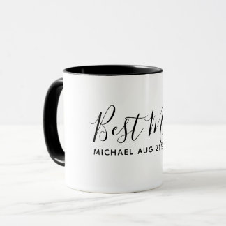 BUDGET Bestman Groomsman GIFTS Classic Black Mugg