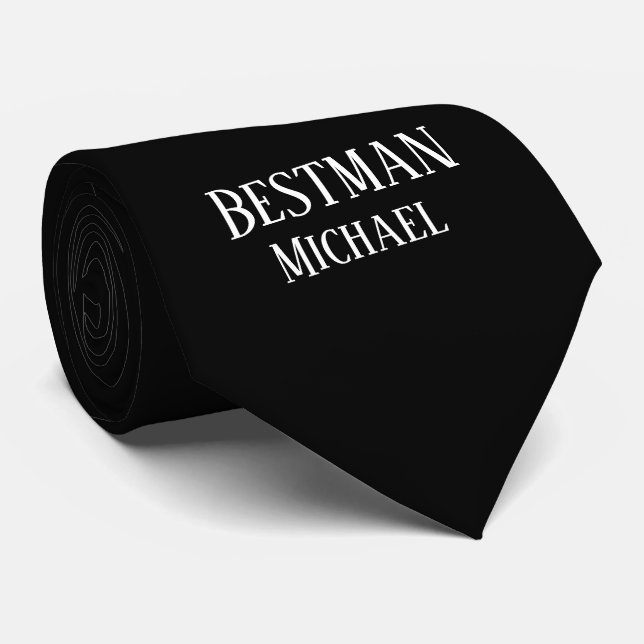 BUDGET Bestman Groomsman GIFTS Classic Black Slips (Rullad)