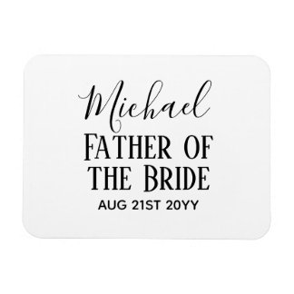 BUDGET Bestman Marskalkars Gifts Black White Magnet
