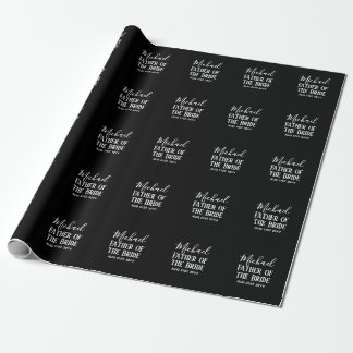 BUDGET Bestman Marskalkars Gifts Black White Presentpapper