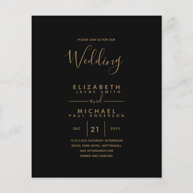 Budget Bilingual Spain BODA English Bröllop (Framsida)