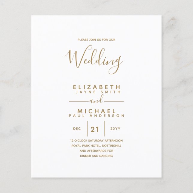 Budget Bilingual Spain BODA English Bröllop (Framsida)