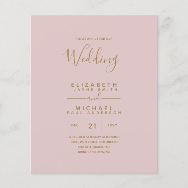 Budget Bilingual Spain BODA English Bröllop (Framsida)