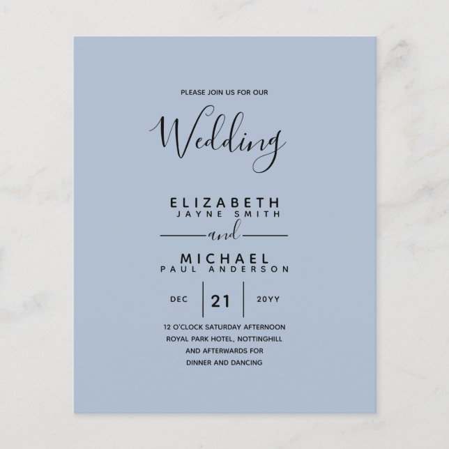 Budget Bilingual Spain BODA English Bröllop (Framsida)
