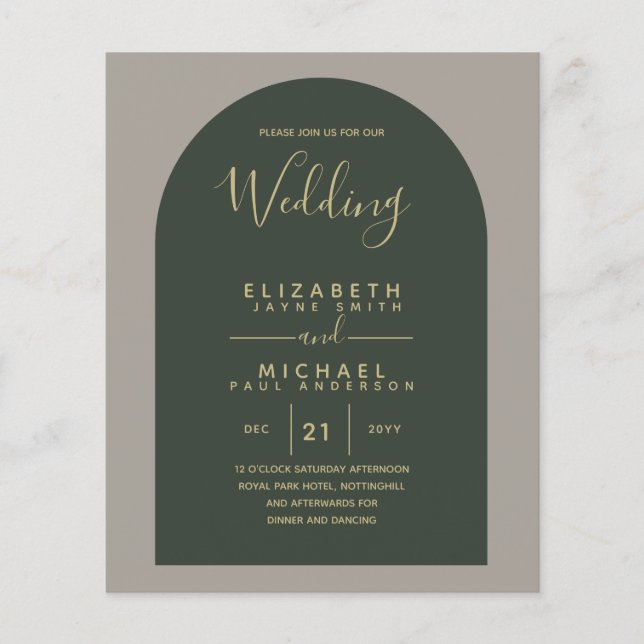 BUDGET Bilingual Spain Boda English Bröllop (Framsida)