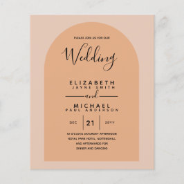 BUDGET Bilingual Spain Boda English Bröllop Flygblad