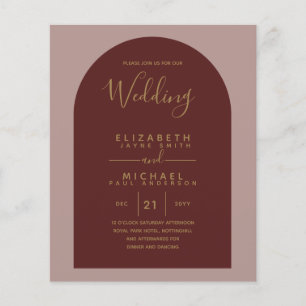 BUDGET Bilingual Spain Boda English Bröllop Flygblad