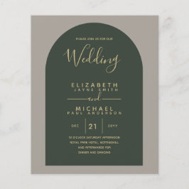 BUDGET Bilingual Spain Boda English Bröllop Flygblad