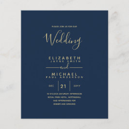 BUDGET Bilingual Spain Boda English Bröllop Flygblad