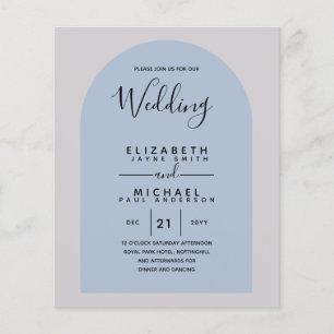 BUDGET Bilingual Spain Boda English Bröllop Flygblad