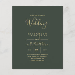 BUDGET Bilingual Spain Boda English Bröllop Flygblad
