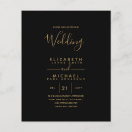 BUDGET Bilingual Spain Boda English Bröllop Flygblad