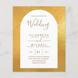 BUDGET Bilingual Spanska Boda Bröllop Flygblad