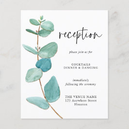 Budget Blå Eukalyptus Bröllopsmottagning Detaljer