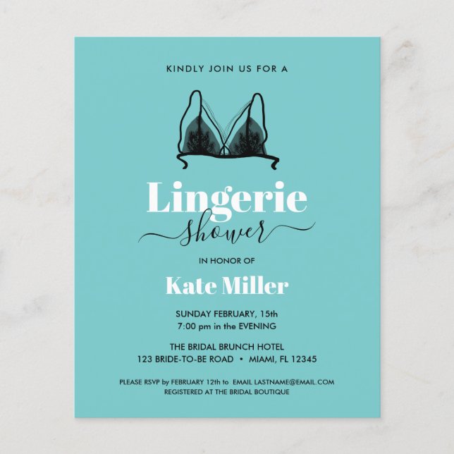 BUDGET Black Aqua Oh La Lingerie Möhippa (Framsida)