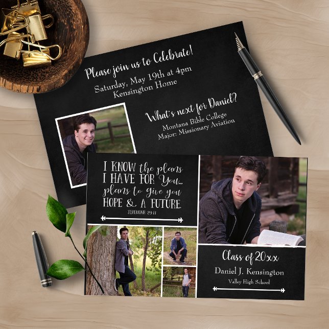 Budget Black Bible Verse Studenten Photo Collage (Skapare uppladdad)