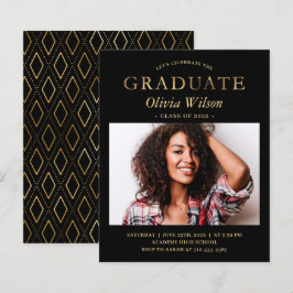 Budget Black Guld Photo Studenten Firande