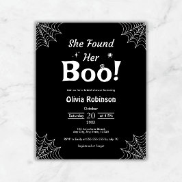 Budget Black Halloween Inbjudningskort för möhippa