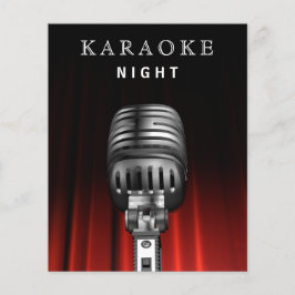 Budget Black Karaoke Nattfest-inbjudan