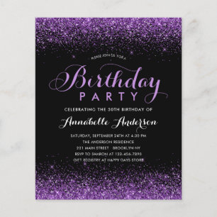 Budget Black Lila Plum Glitter i alla åldrar