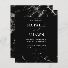 Budget Black Marble Bröllop