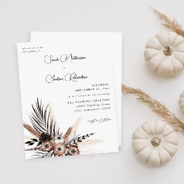 Budget Black & Natural Blommigt Boho Bröllop