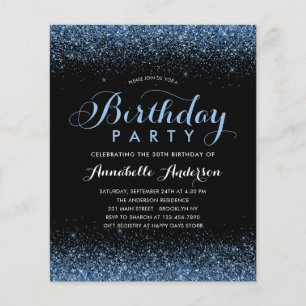 Budget Black Navy Blue Glitter, oavsett ålder
