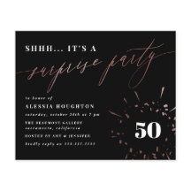 Budget Black & Ro Guld-skript - överraska Party