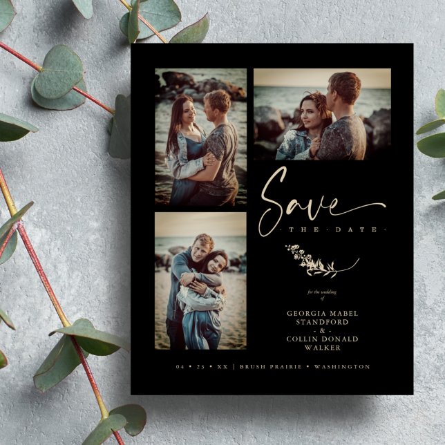 Budget Black Trendig Grenar Bröllop 3 Foton (Skapare uppladdad)