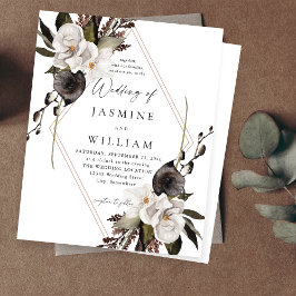 Budget Black & White Blommigt Bröllop