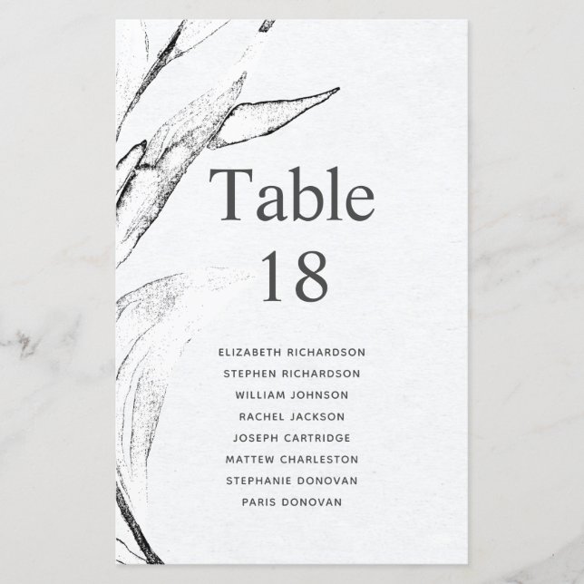 Budget Black & White Graphic Leafage-sittdiagram (Framsida)