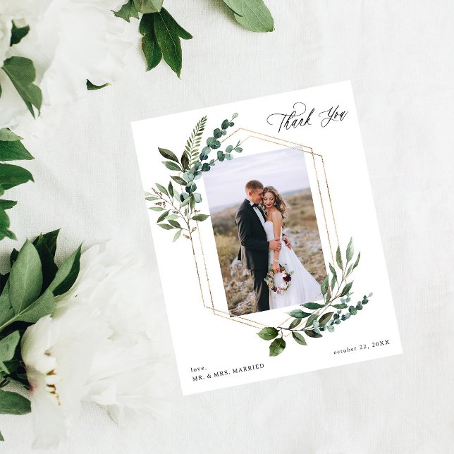 Budget Blad & Eukalyptus Guld Tack Foto Flygblad (Skapare uppladdad)