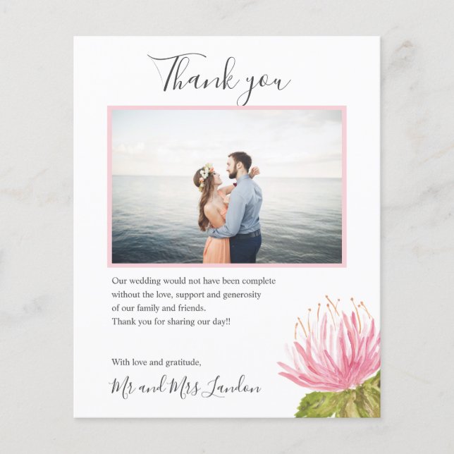 BUDGET-blomman av Rosa-grönt, -fototack (Framsida)