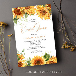 Budget blommig botanisk bröllopsfestinbjudan flygblad