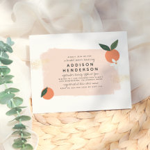 Budget Blommig Orange, Rosa & Guld Bröllopsdusch
