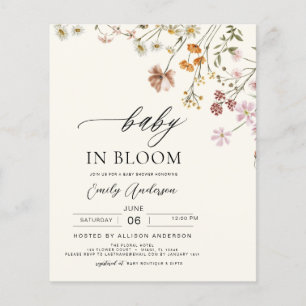 Budget Blommor Baby i Knopp Inbjudan