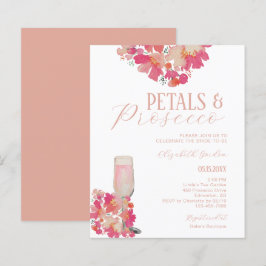 Budget Blommor & Prosecco Bröllopsdusch Blommig Ro
